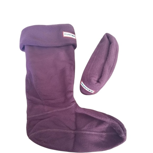Hunter Accessories - Hunter Burgundy Fleece Boot Socks for Original Tall Boot Medium (US 5-7)